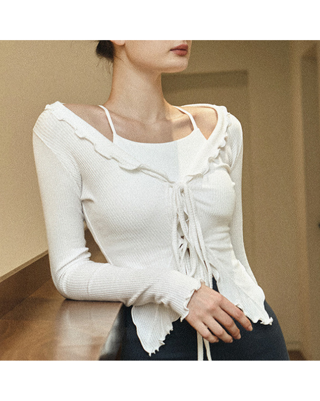 フィッシュテイルヨガロングカーディガン 3416