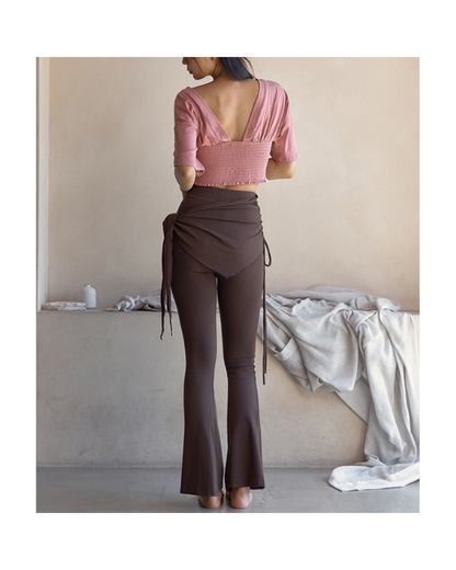 クグロフラップヨガパンツ 3486