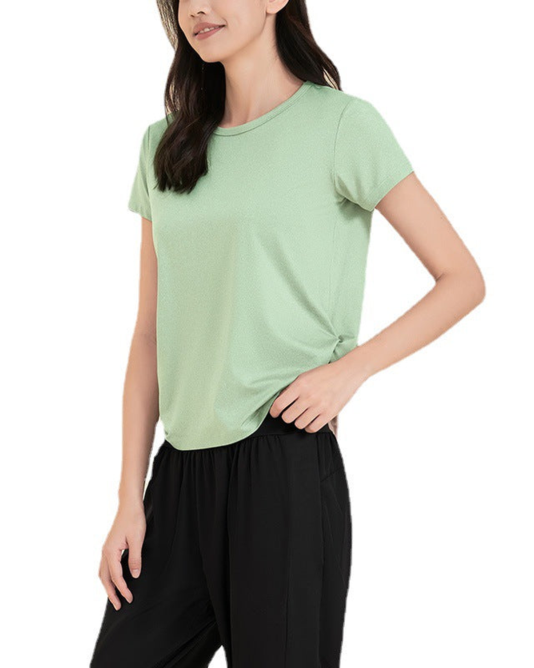 サイドギャザーヨガドライT 3295