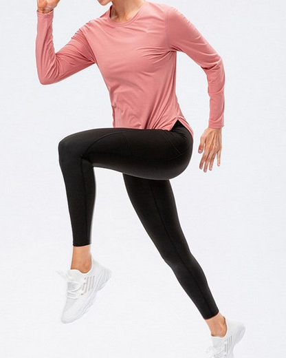 ラウンドヘムヨガロングスリーブ 2068
