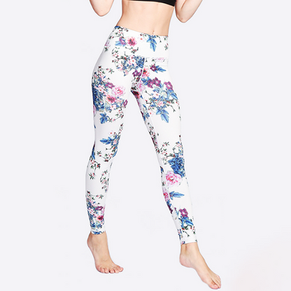 Rose white yoga leggings 2111