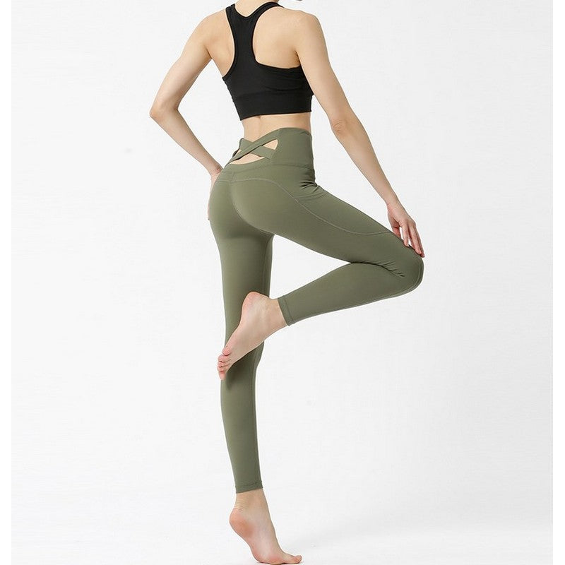 Crossback yoga leggings 2127