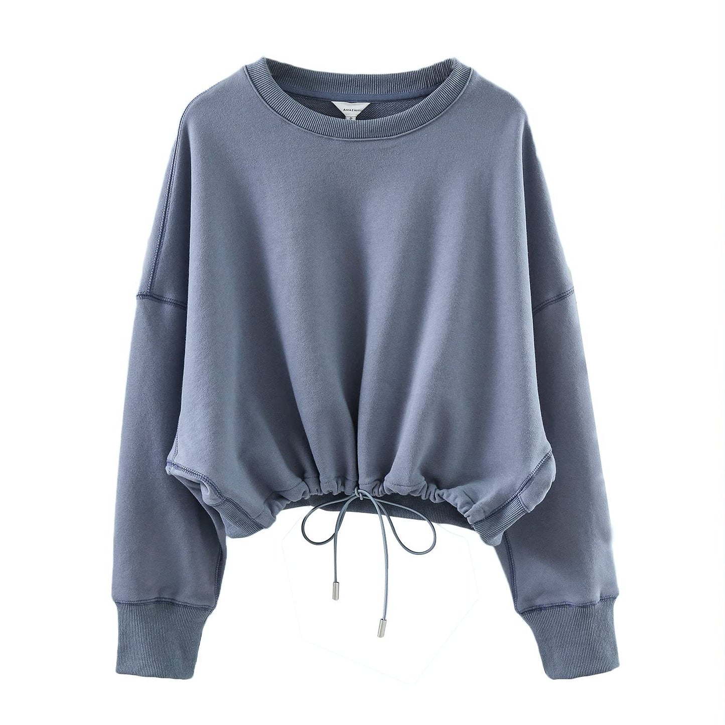 Cropped drawcord sweatshirts 2081