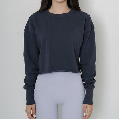 Ribbed cropped long sleeves 2070