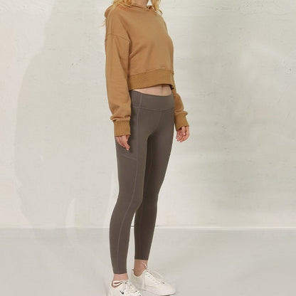 Cropped sweat pullover 2078