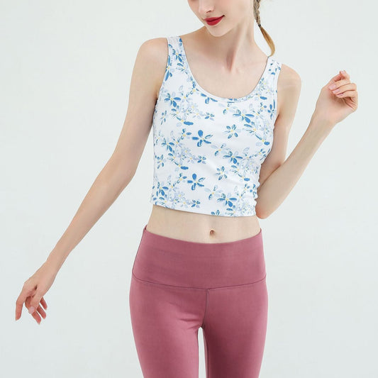 French botanical yoga camisole 2360