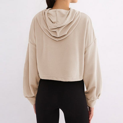 cropped string hoodie 2080