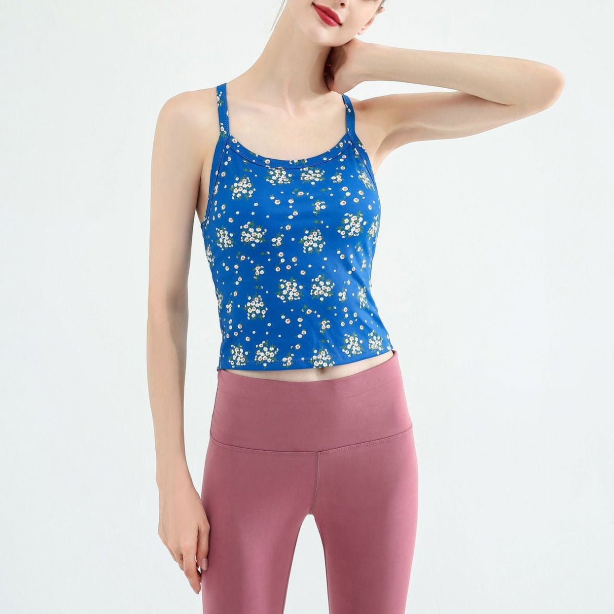 Blue floral camisole 2362