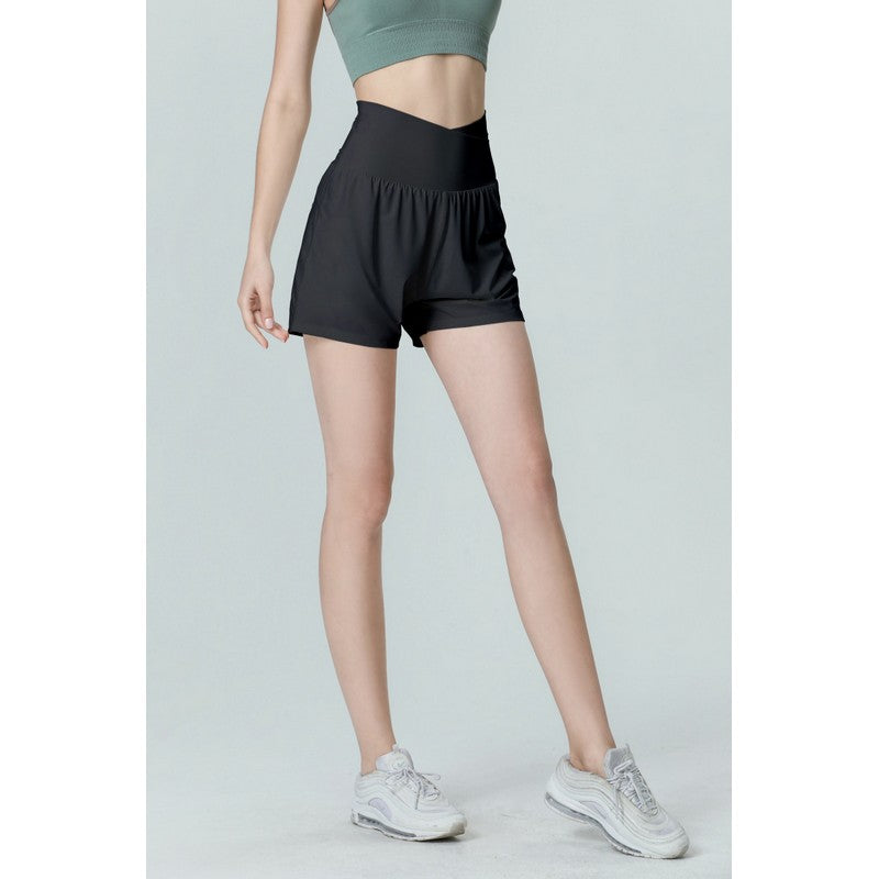 Cross front yoga short 2242