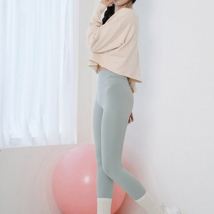 Ribbed cropped long sleeves 2070