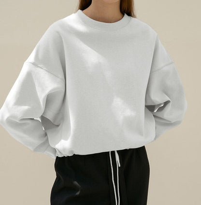 Cropped drawcord sweatshirts 2081