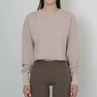 Ribbed cropped long sleeves 2070