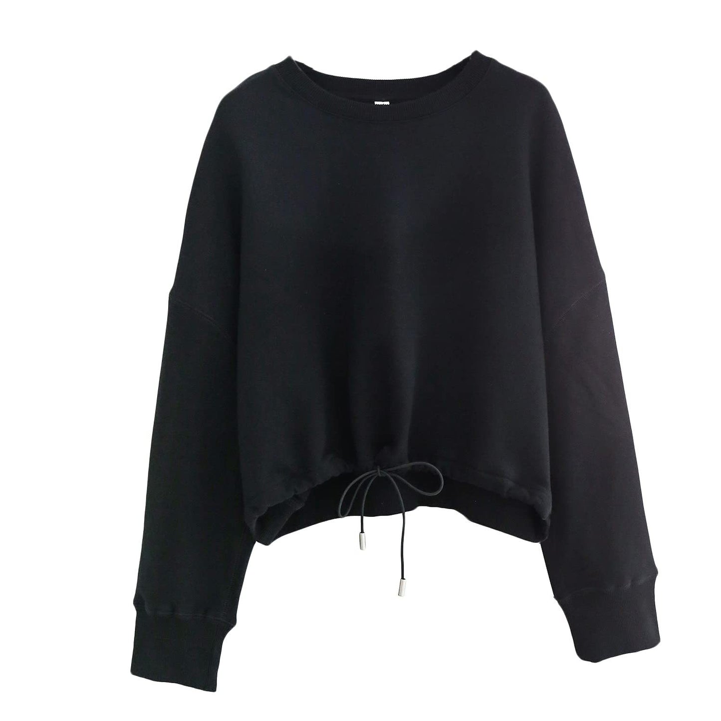 Cropped drawcord sweatshirts 2081