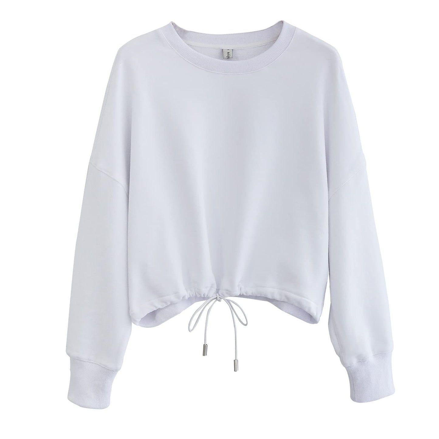 Cropped drawcord sweatshirts 2081