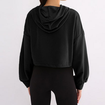 cropped string hoodie 2080