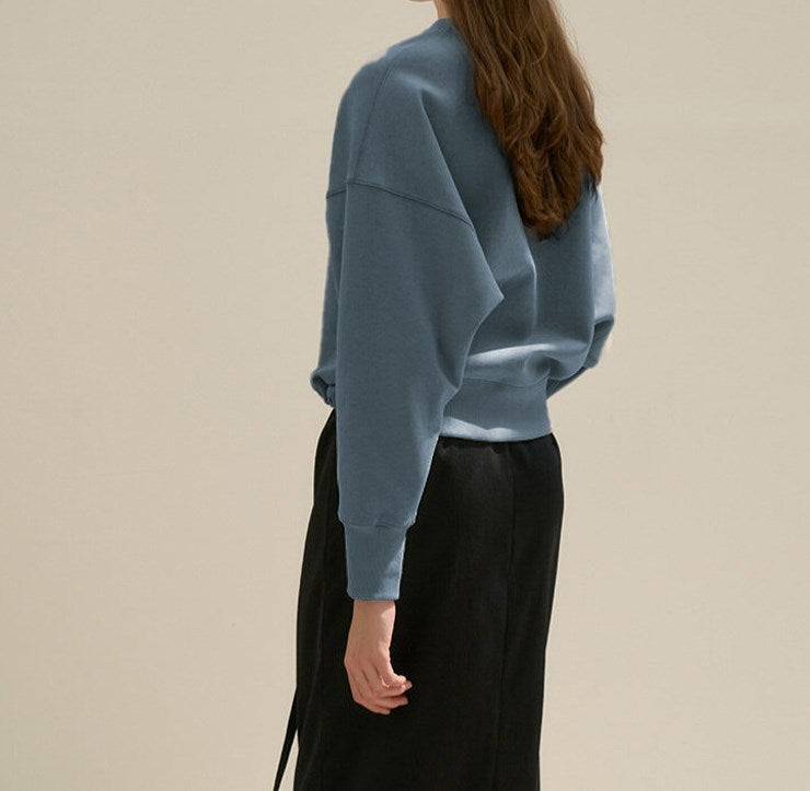 Cropped drawcord sweatshirts 2081