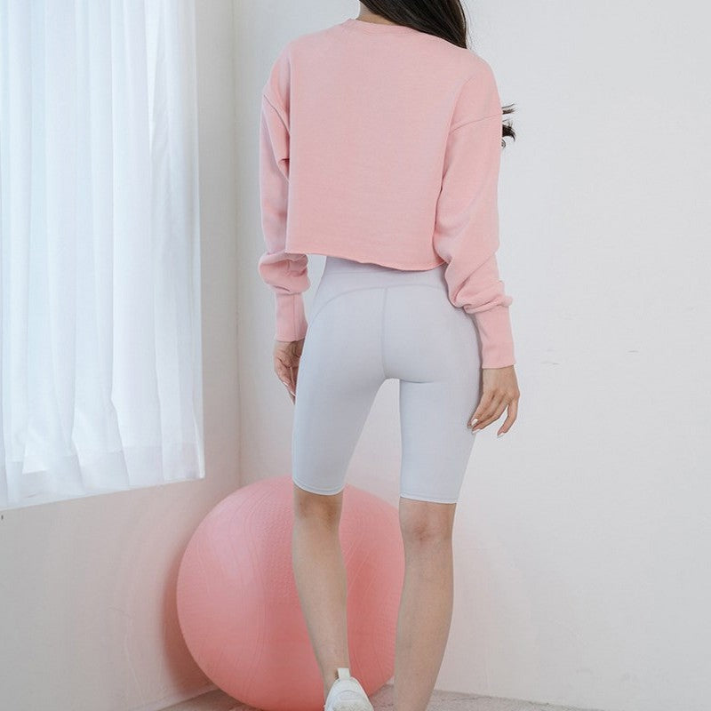 Ribbed cropped long sleeves 2070