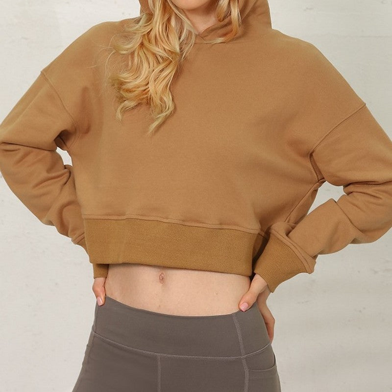 Cropped sweat pullover 2078